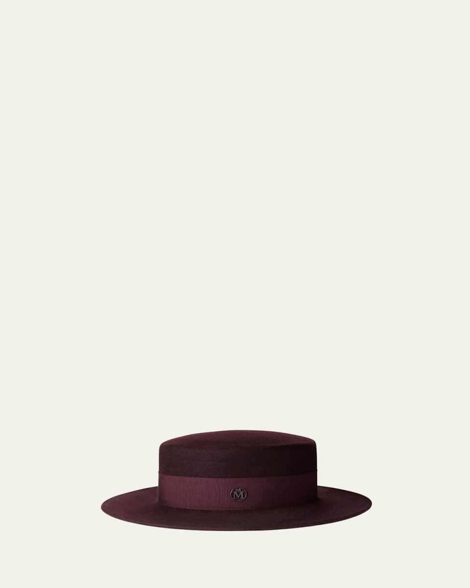 Kiki Waterproof Wool Felt Boater Hat